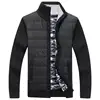 Winter Fleece Carigan Men Sweater Fanshion Patchwork Thick Warm Sweatercoat Men Slim Knitted Sweater Cardigan Men Clothing 2022 1