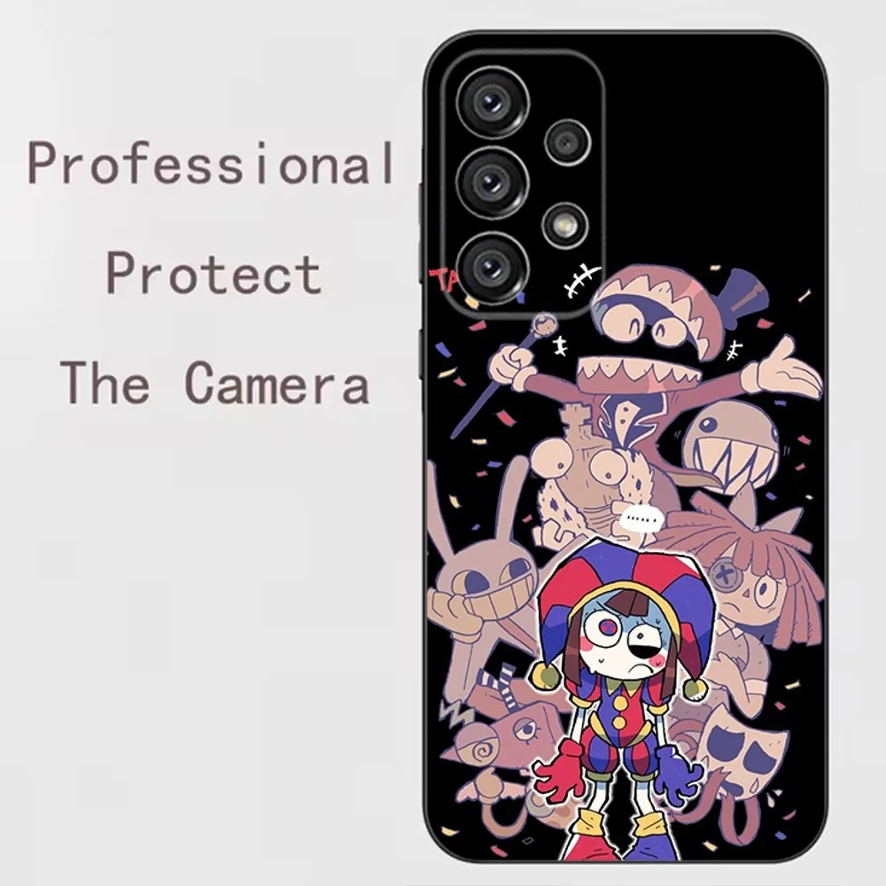 Whimsical Digital Circus Soft Black Phone Case