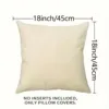 Home decor pillowcase Plain pillowcase Raw linen pillow cover 2