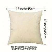 Home decor pillowcase Plain pillowcase Raw linen pillow cover 2