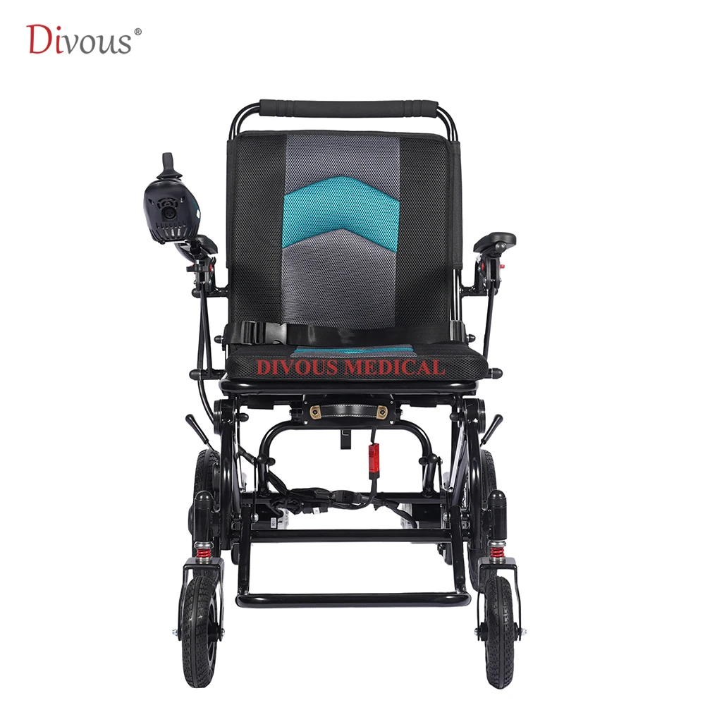 Electric Wheelchair Electrica Handicapped Folding Carbon steel Power Wheelchair for the Disabled