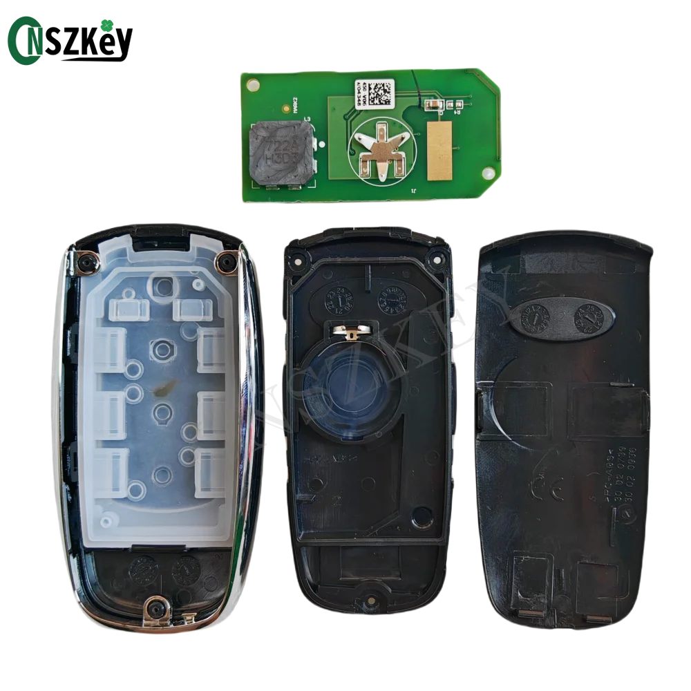 Chave remota inteligente CNSZKEY, 4 botões, 434Mhz, ID47, Chip 4A