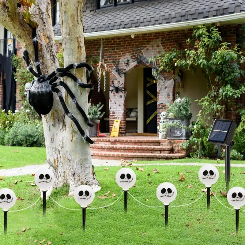 Halloween Solar Pathway Lights Waterproof Ghost Pathway Lights Halloween Solar Lights Outdoor Halloween Decorations Halloween 2