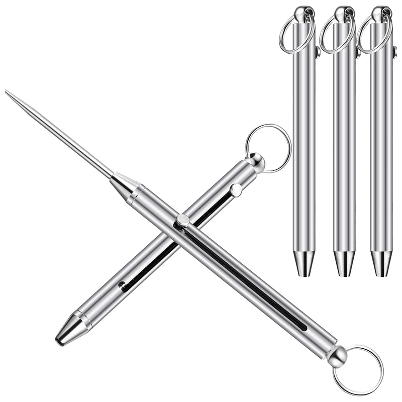 Portable Titanium Alloy All-in-one Toothpick 1pc Tamper-resistant Express Tool Telescopic And Anti-slug Three-gearAdjustable retractable toothpick