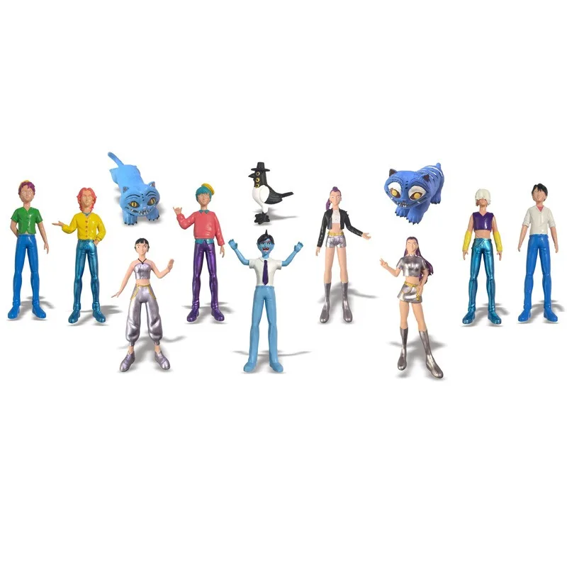 Coffret Figurines Démon Hunters K-Pop, 5 Pièces Articulées En