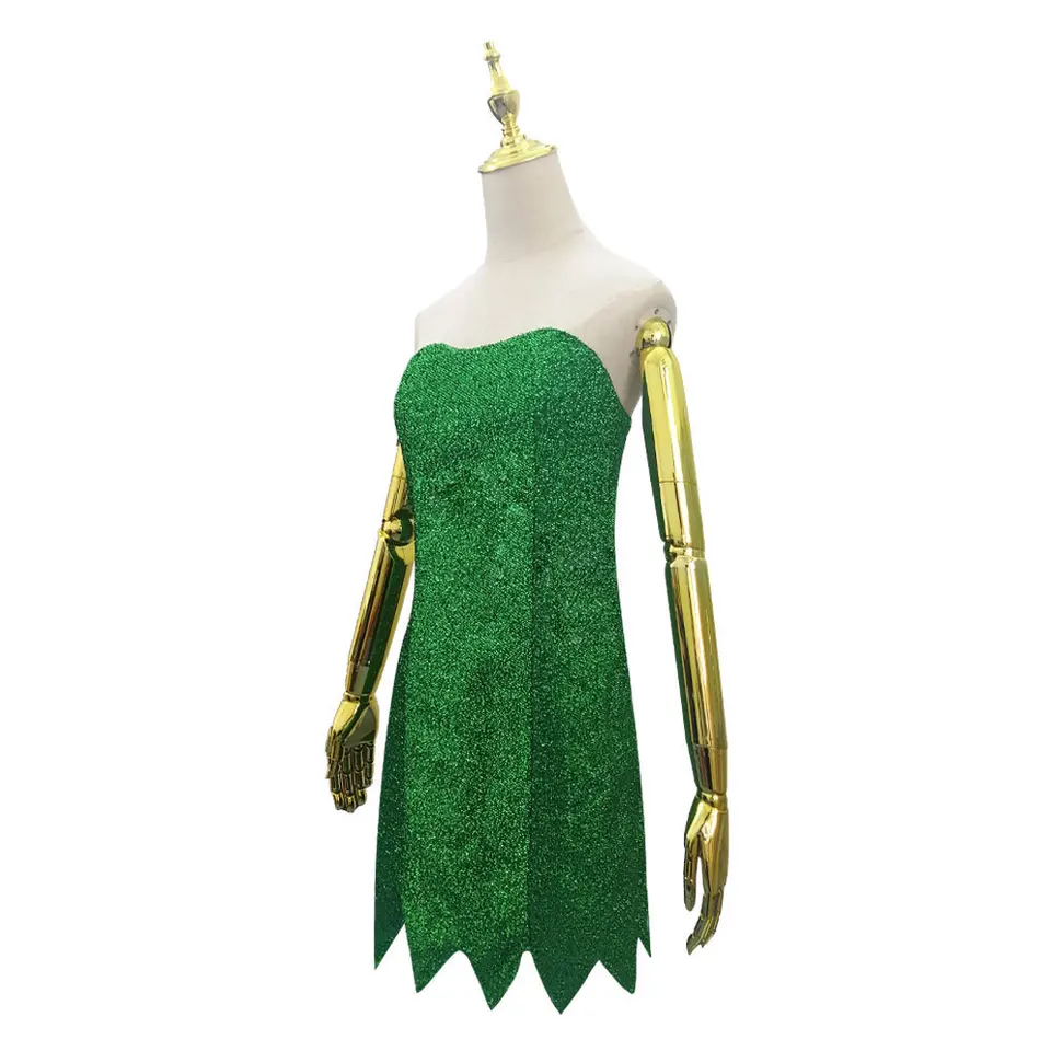 green emerald velvet dress Amazon.com: Disney Tinker Bell Costume Dress for Women