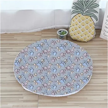 S930fb6b0d4084c8084f60766d4f8fcc1W.jpg Plush Cat Bed Mats Round Pet Bed for Cats Small Dogs Soft Fleece Pet Sleeping Mat Kitten Puppy Nest Pet Cushion Cat Accessories
