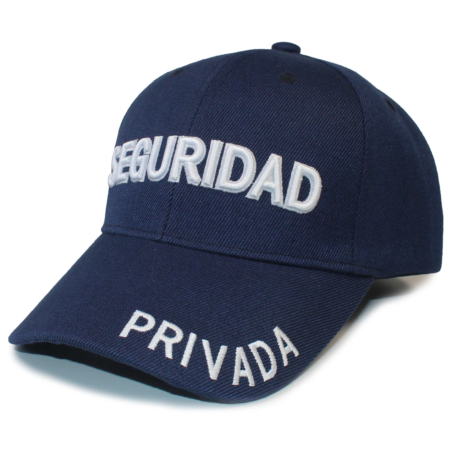 Security Cap Puff Embroidery Seguridad Privada Dad Hat Baseball Cap