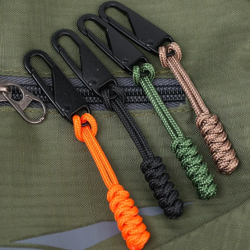 Zipper Repair Kit Universal Metal Zipper Pull Outdoor Bag Umbrella Rope DIY