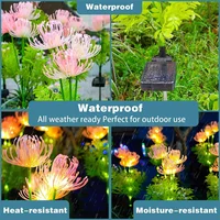 IP65 Waterproof Garden Lights Outdoor LED Solar Landscape Lamp for Garden Pathway Yard Lawn Backyard Home Decoration Flower Ligh 2