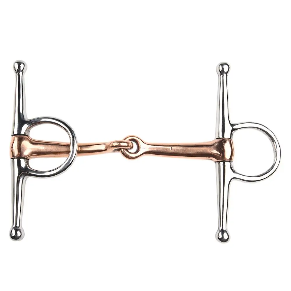 

High Quality Stainless Steel Horse Bit Full Cheek Snaffle Bit with Copper Mouthpiece Ensures Optimal Horse Tack