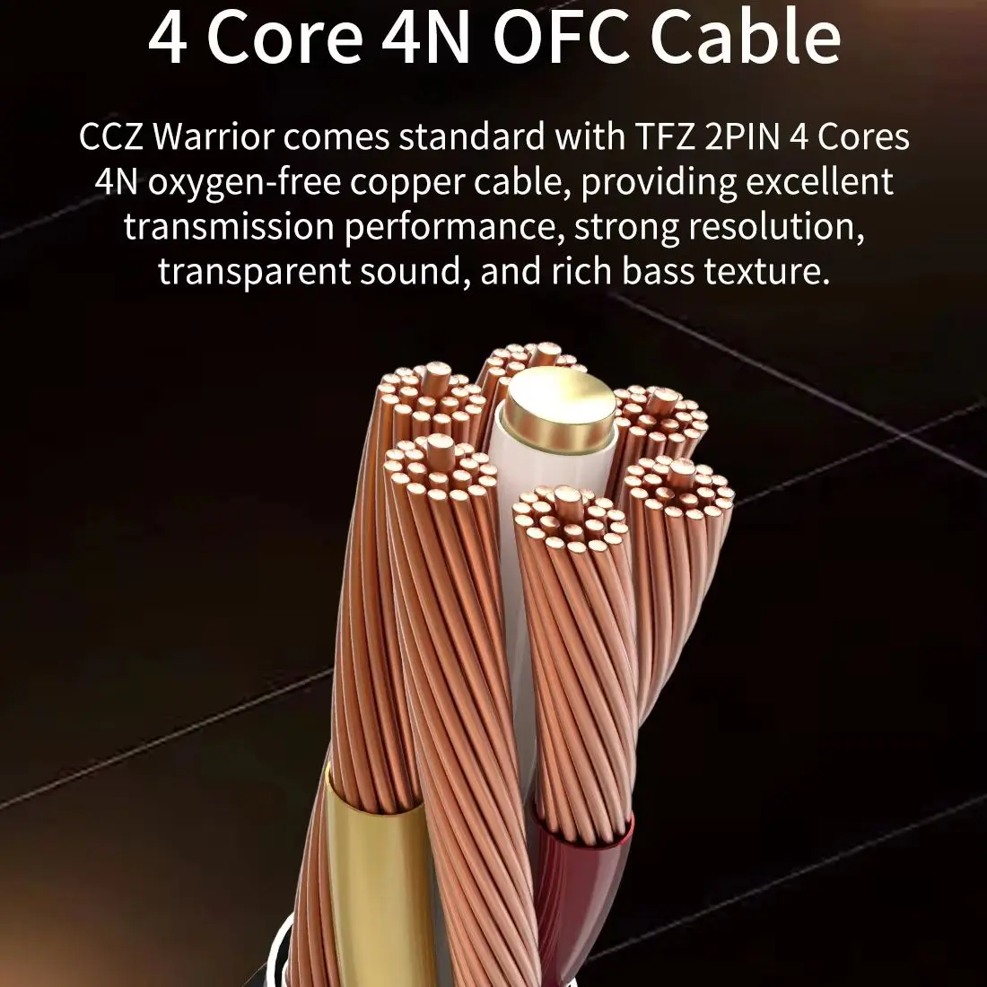 CCZ Warrior 3BA+1DD Hybrid In-ear HiFi Earphones 10mm Dual Magnetic Circuit DD 4N OFC Cable Wired Earbuds