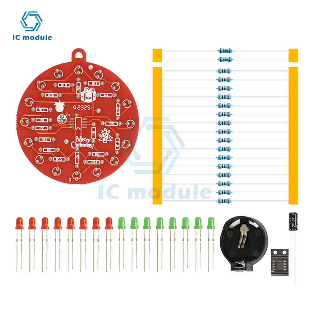 초보자도 쉽게 용접 기술을 연습할 수 있는 LED 크리스마스 트리 장식 키트
