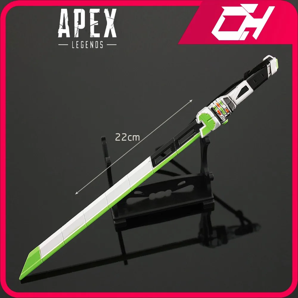 Apex Legends Heirloom Crypto Heirloom Biwon Blade Game Butterfly Knife Swords Katana Keychain Weapon Model Toys for Children apex legends heirloom weapon wraith luminous kunai multiple sizes keychain metal model anime game katana knife swords kids toys