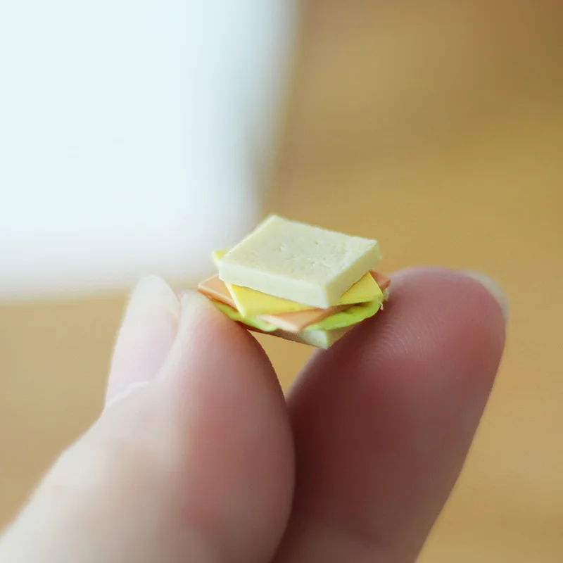 Sevimli Kedi Ekmek Tost Model Oyuncaklar Minyatür Fotoğraf Sahne Figürler Hediye Masaüstü Süsler Heykelcik Dekorasyon El Sanatları