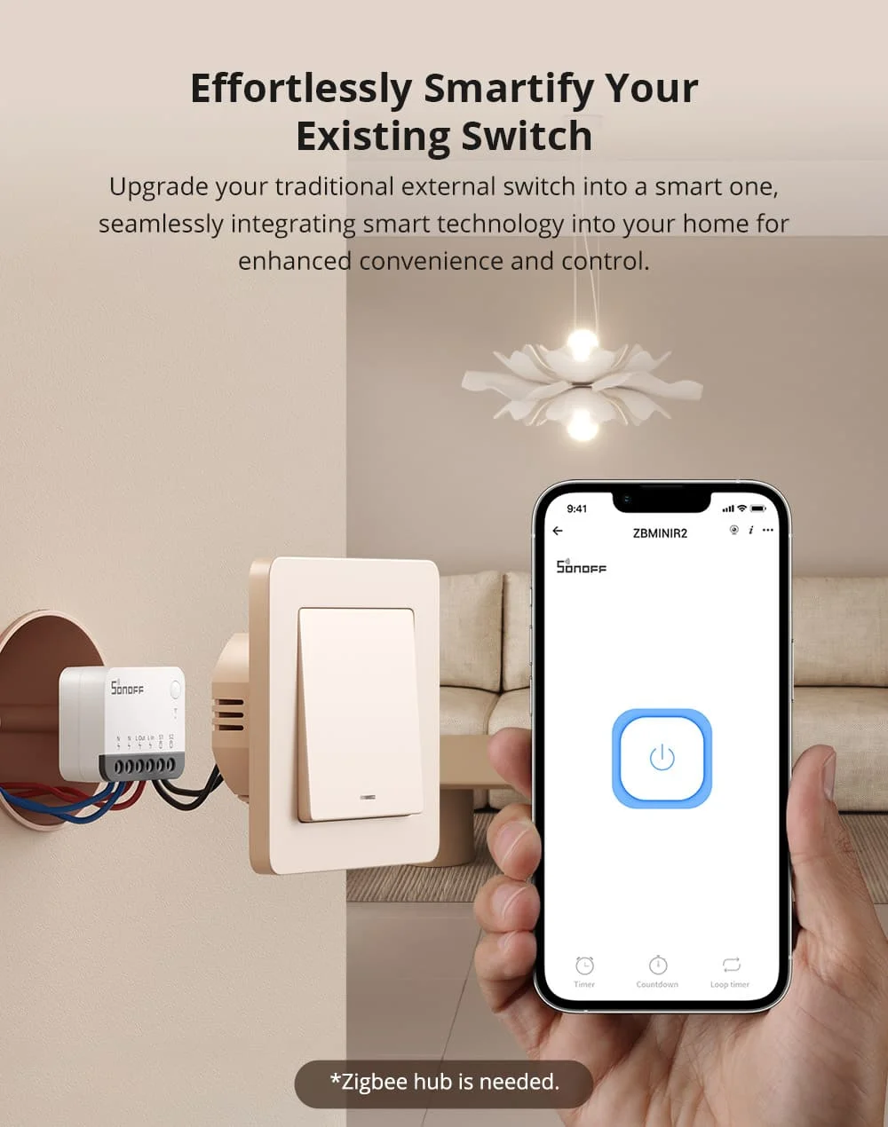 ZBMINIR2 Extreme Zigbee Smart Switch Detach Relay External Switch Remote Control