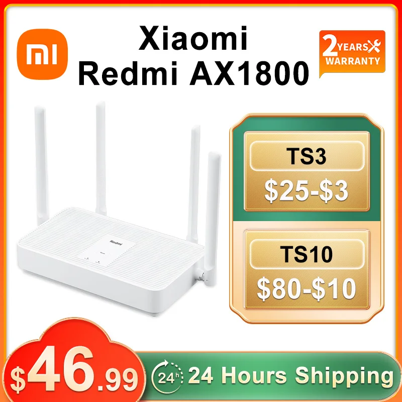 Wi-Fi-роутер Xiaomi Redmi AX1800 6 ячеек 2 4/5 0 ГГц двухдиапазонный усилитель сигнала антенна с