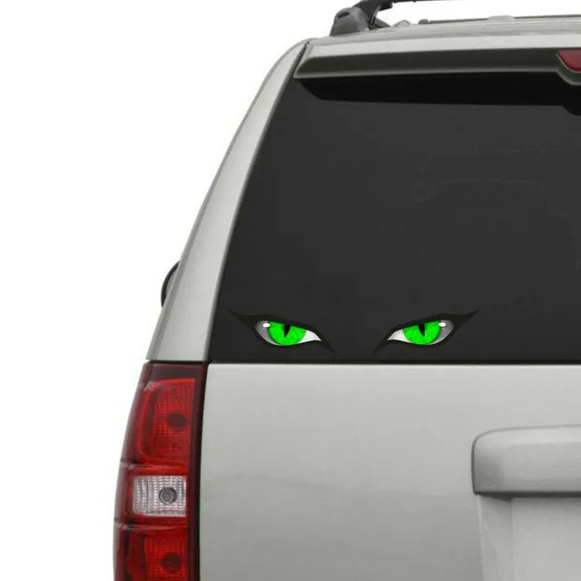 

From facing Interesting Green Eyes 1 Pair 10 CM Sticker label