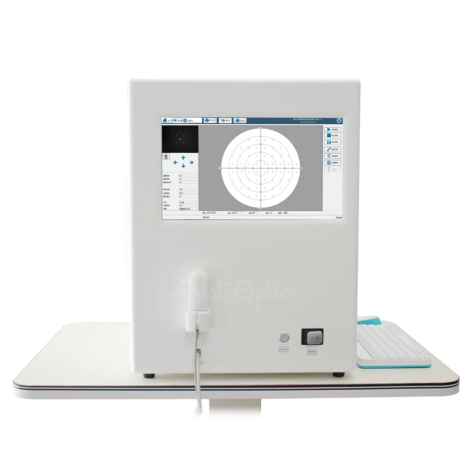 Automatic Eyeball Peripheral Vision Auto Perimeter Visual Field Analyzer with Printer Optical Instruments Ophthalmic Equipment