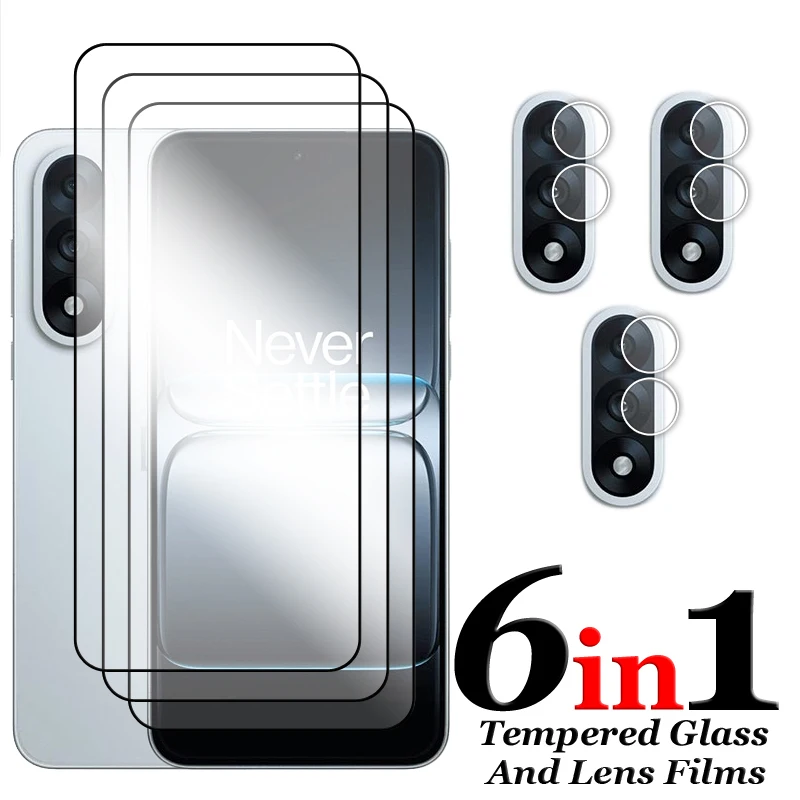 6-in-1 Full Cover Tempered Glass Screen Protector with 2.5D Edge