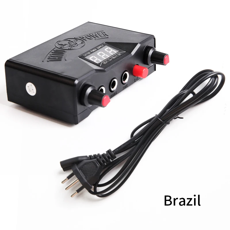 S93109850056a47e1a7bbcf8d6c9d44c7W Tattoo Power Kit Digital LCD Dual Mode Power Foot Pedal Clip Cable for Rotary And Coil Tattoo Gun Machine Tattoo Accessory Kit Mallzona