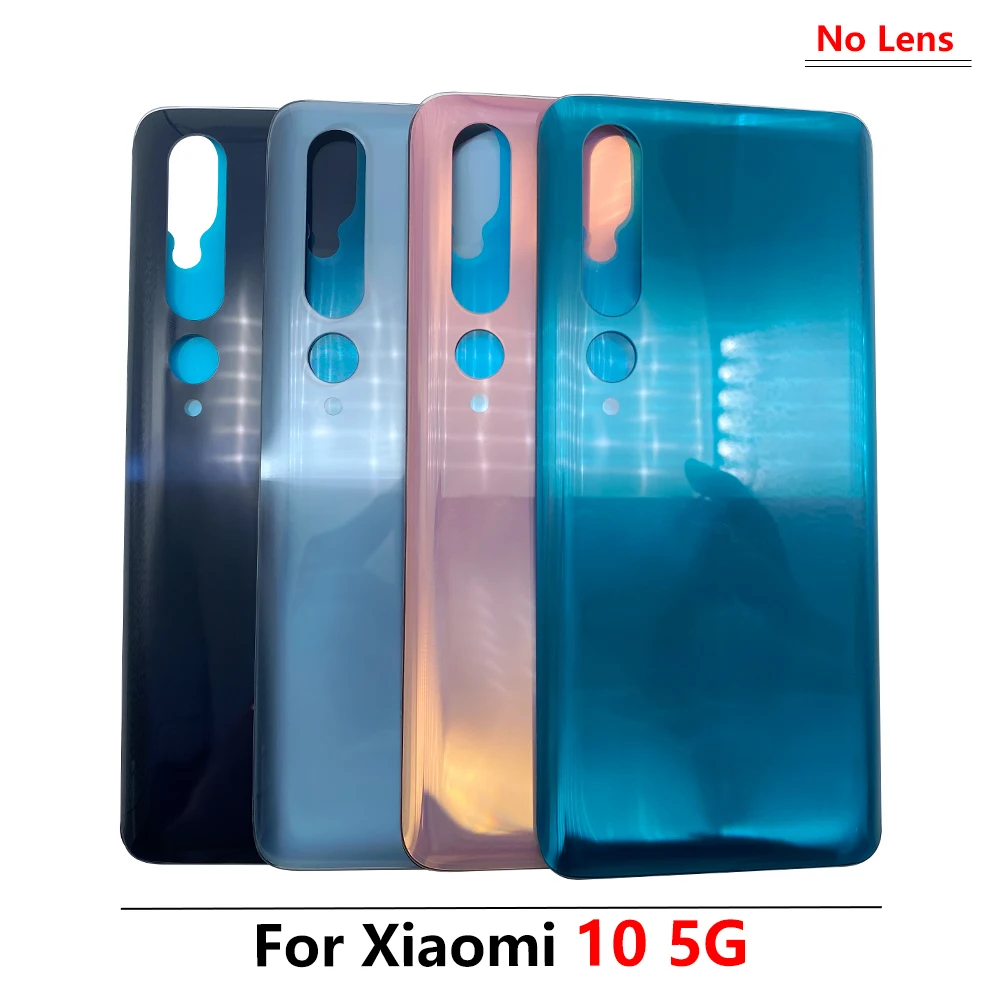 

10Pcs/Lot, For Xiaomi Mi 10 5G Back Battery Cover Door Housing Case With Glue Sticker For Xiaomi Mi 10T Pro Housing Back Cover