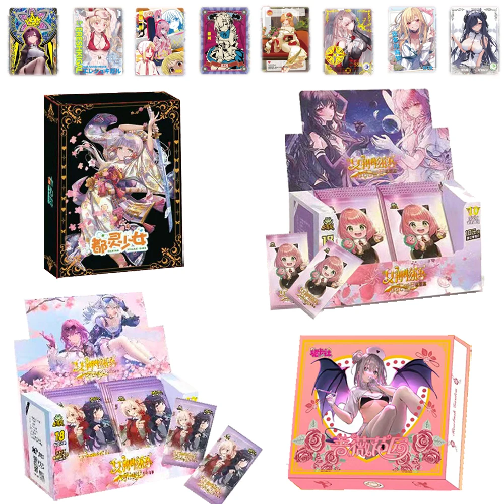

New Goddess Story Collection PR Cards Booster Box Anime Girl Party Swimsuit Tcg Game Child Kids Toy For Birthday Gif Family