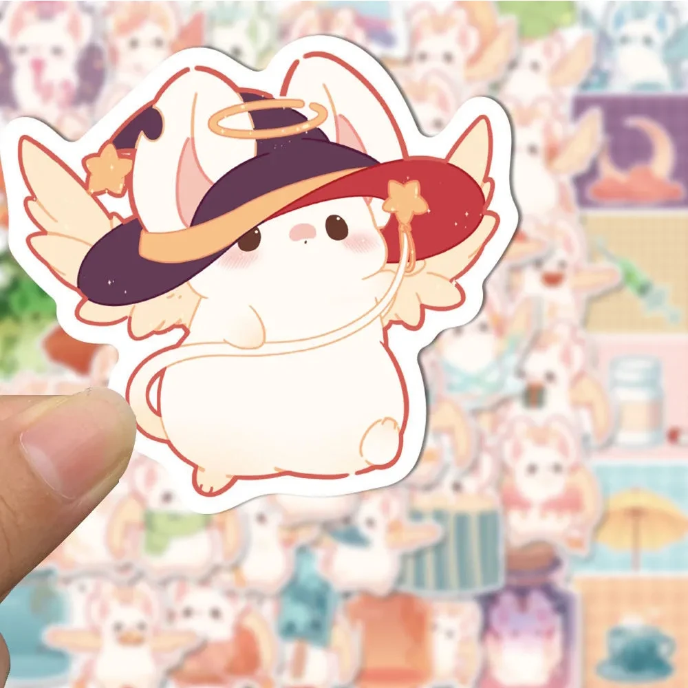 

10/30/50pcs Cute Animals Pets Mouse Cartoon Stickers Aesthetic Decorative Scrapbook Phone Diary Kawaii Sticker for Kids Toys