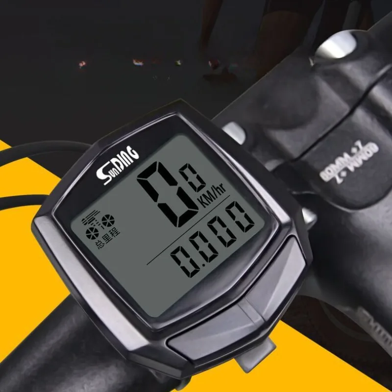 

Multifunction Bicycle Computer Code Meter Speedometer Odometer English Waterproof Cable Ciclo Computer Bicycle Accessories WKBM