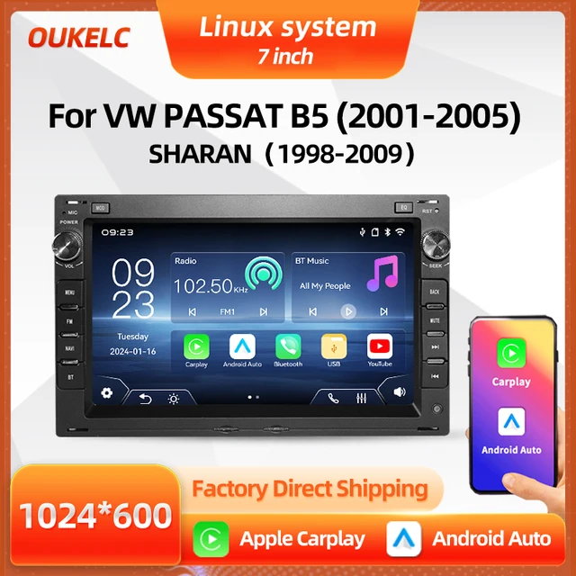 สำหรับรถยนต์โฟล์คสวาเกน พาสสาท บี5 ชารัน วิทยุแอนดรอยด์ออโต้ มัลติมีเดีย ระบบลินุกซ์ในรถยนต์ รองรับคาร์เพลย์ ระบบนำทาง จอสัมผัส 1