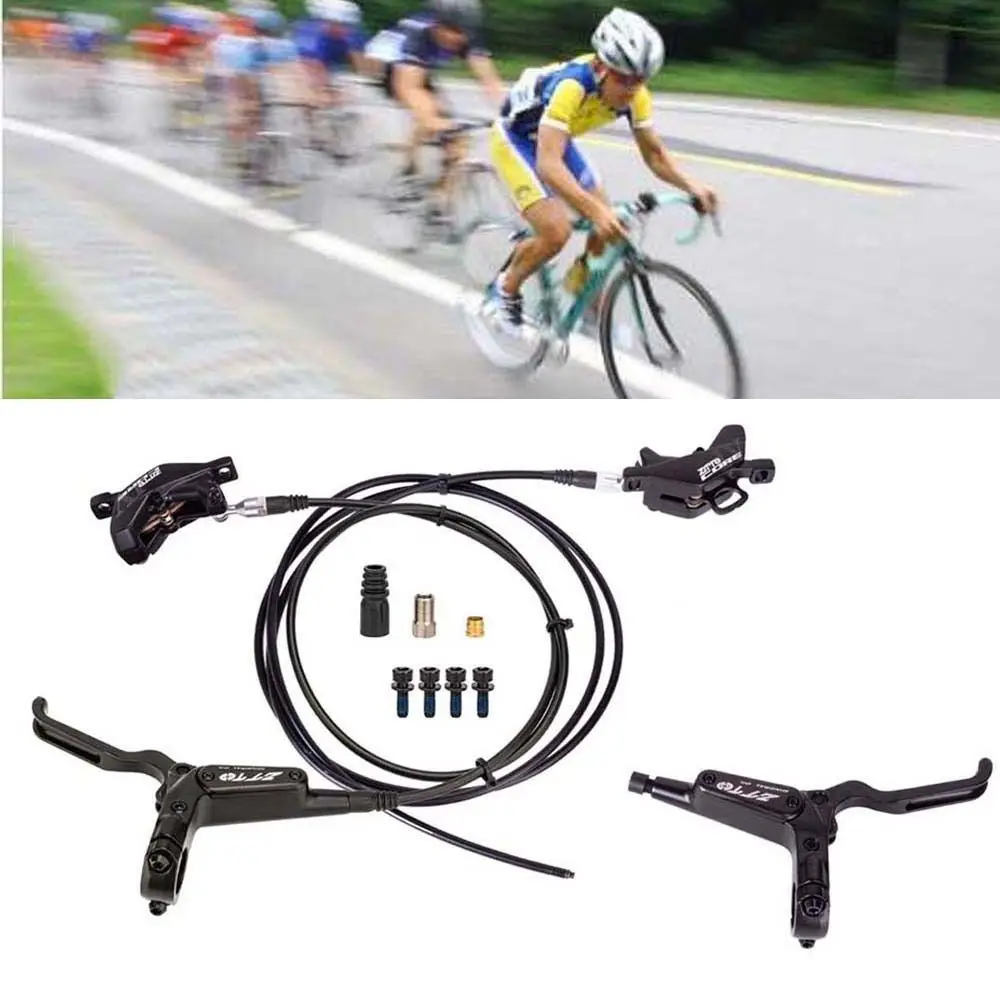 

Aceessories Full Meatal Pad Mineral Oil 2.3mm Rotors Bicycle Brake Hydraulic Disc Brake Disc Bike Parts 4 Piston Disc Brake