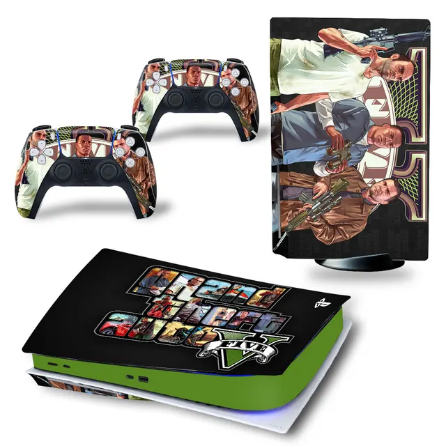 Grand Theft Auto V GTA 5 PS5 Standard Disc Skin Sticker Decal Cover for  PlayStation 5 Console and Controllers PS5 Skin Sticker - AliExpress