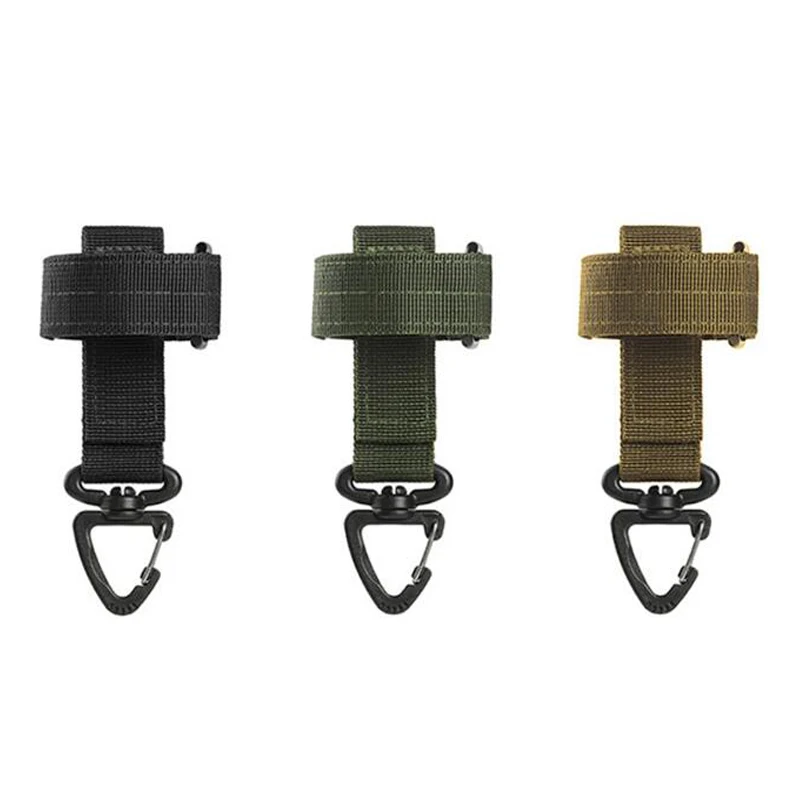 

Mountaineering Buckle Outdoor Keychain Tactical Gear Clip Keeper Pouch Belt Keychain Gloves Rope Holder Military Hook Camping