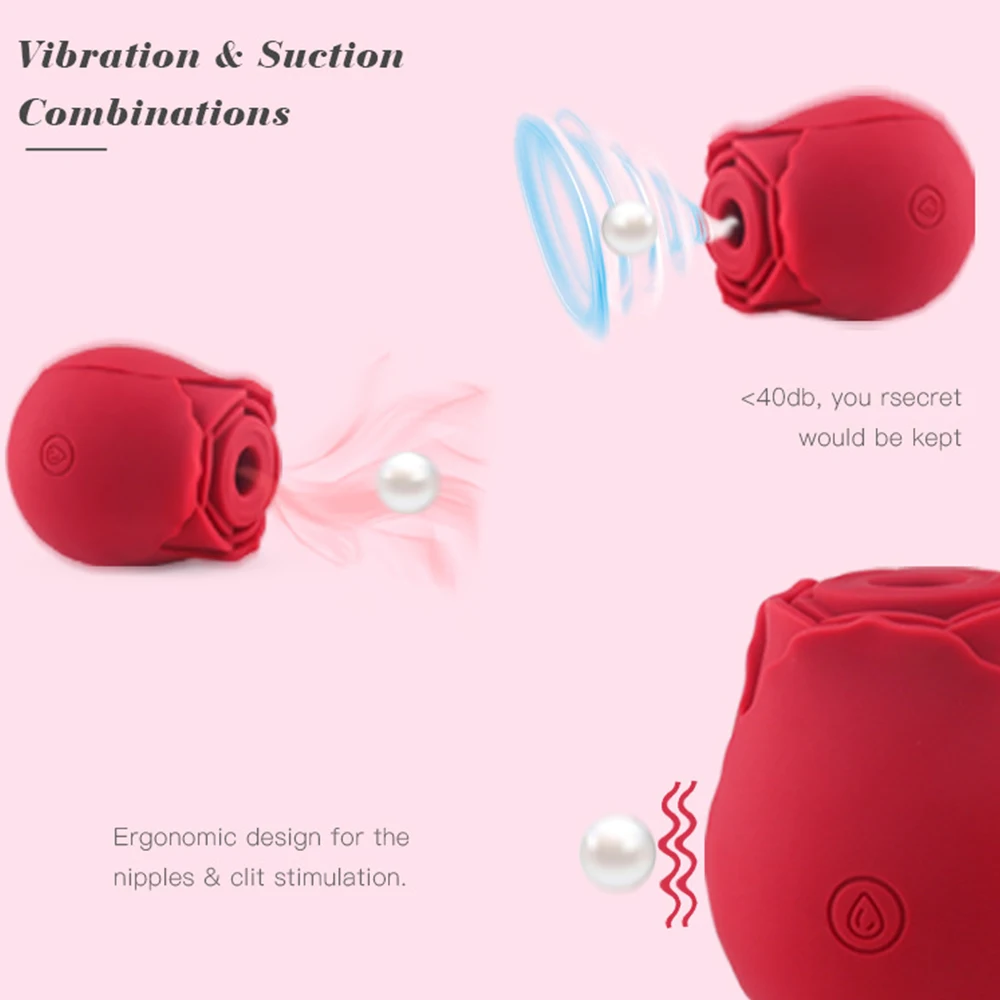 Rose Tongue Licking Vibrator Female G Spot Nipple Stimulation Adult Toys Vibrating Silicone Clitoral Vibrator Sex Toys for Women