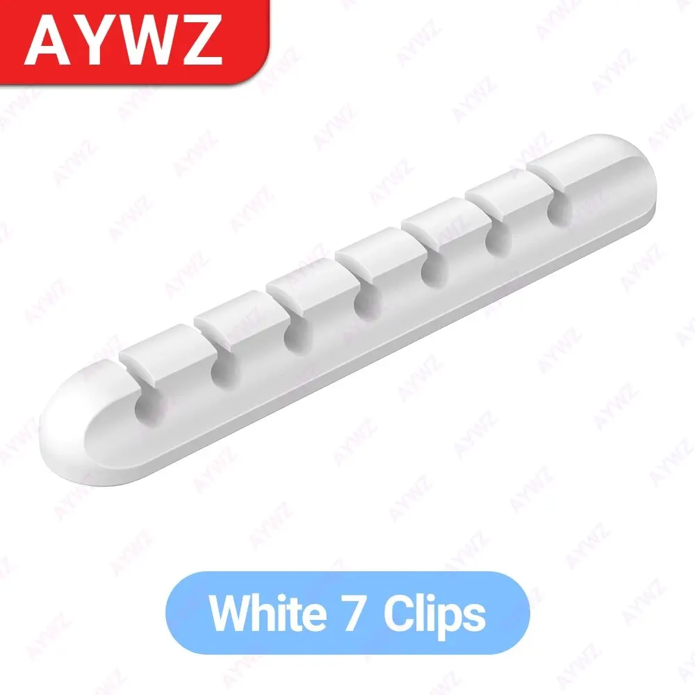 Adhesive Cable Holder Clips for Desk and Nightstand Wire Organization