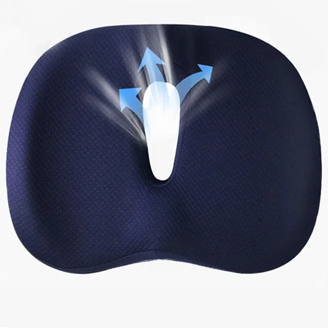 Coussin de siège antidérapant en mousse à mémoire de forme, pour chaise de bureau, soulagement de la douleur au coccyx, coussin de siège en maille respirante, oreiller JAF017 2