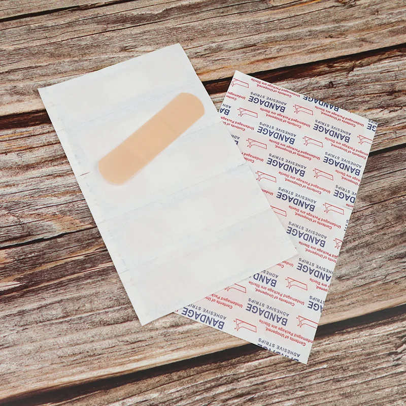 Band Aid Breathable Band Aid Waterproof Bandage First Aid Wound Dressing Medical Tape Wound Plaster Emergency Kits Bandaids 50/100PCS