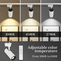 Spot Led Track Lights with Remote Control Adjustable Brightness Spotlight Led Rail Lighting for Living Room Track Ceiling Light 2