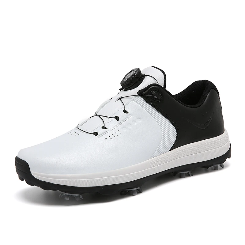 Professional Men's Golf Shoes Waterproof and Anti-Skid Golf Spikes