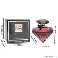 Eau de Parfum 75ml |   Parfum sophistiqué longue durée |   Flacon en forme de diamant pour parfum en spray pour femme, idéal pour offrir 5