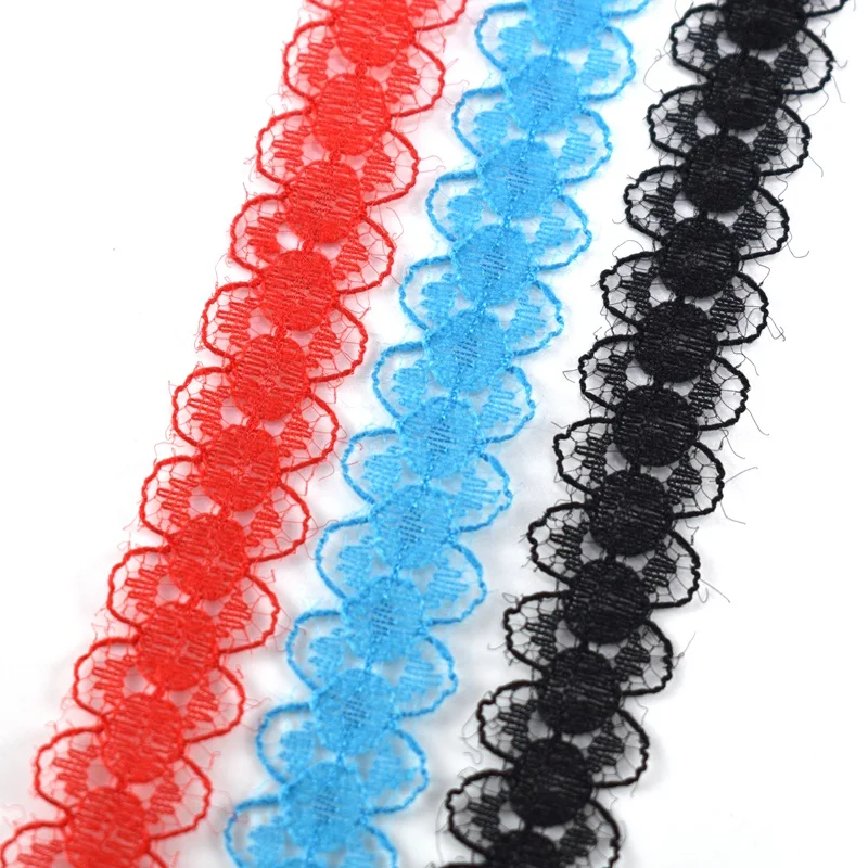 10yards Lace Fabric Ribbon 14mm African Lace Fabric Cotton Trim DIY Embroidered Sewing Wedding Decoration lace fabric,lace ribbon,lace sewing supplies,lace sewing accessories,lace decoration,lace accessories,lace garment accessories