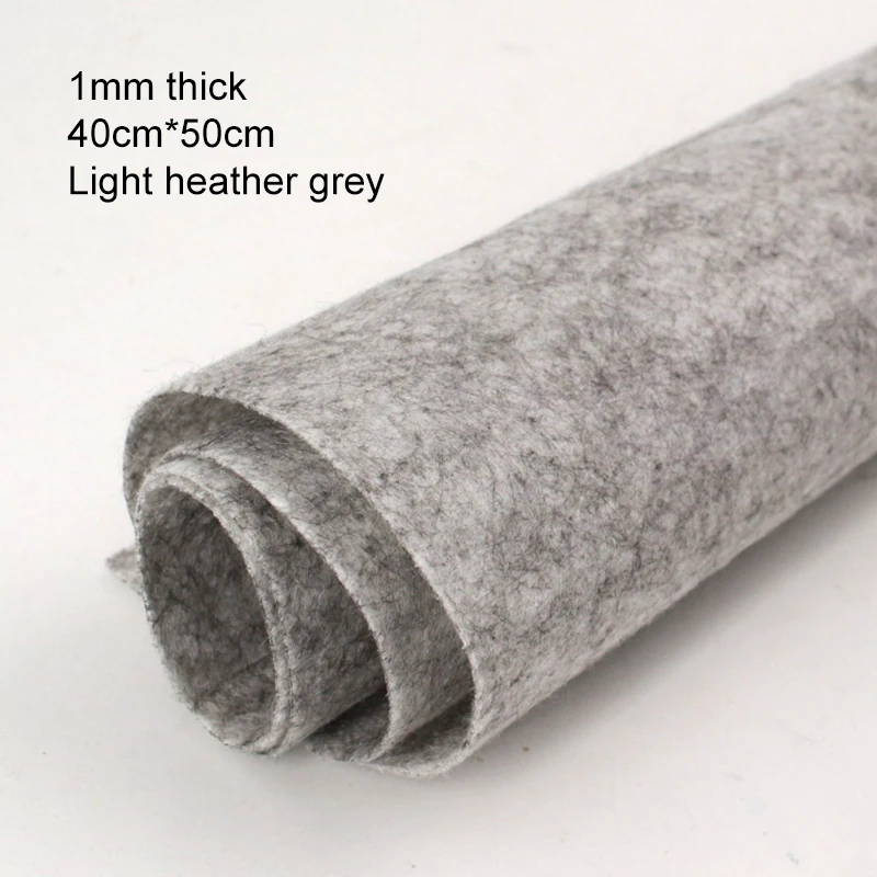 Premium 1mm Thick Square Felt Cloth for DIY Sewing, Crafts, and Home Decoration (40 x 50cm)