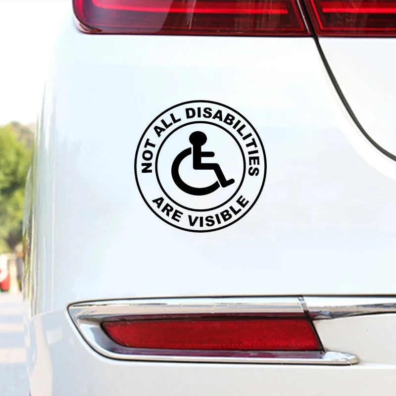 Not All Disabilities Are Visible Car Sticker 3