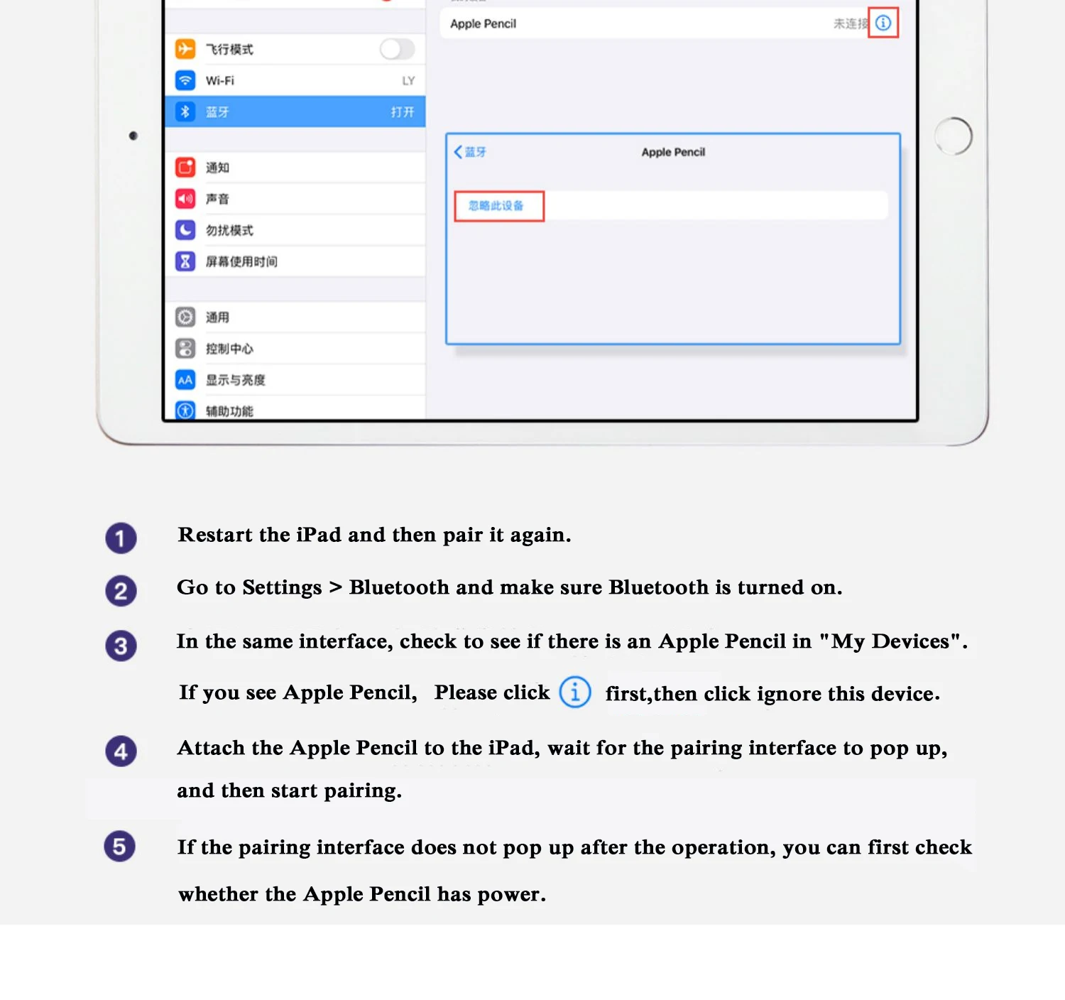 애플 펜슬 USB-C 스타일러스 펜, iOS 태블릿 터치 펜, 전원 디스플레이 포함, 아이패드 10 프로 11 1-4 프로 12.9 3-6 에어 4 5 미니 6, 신제품