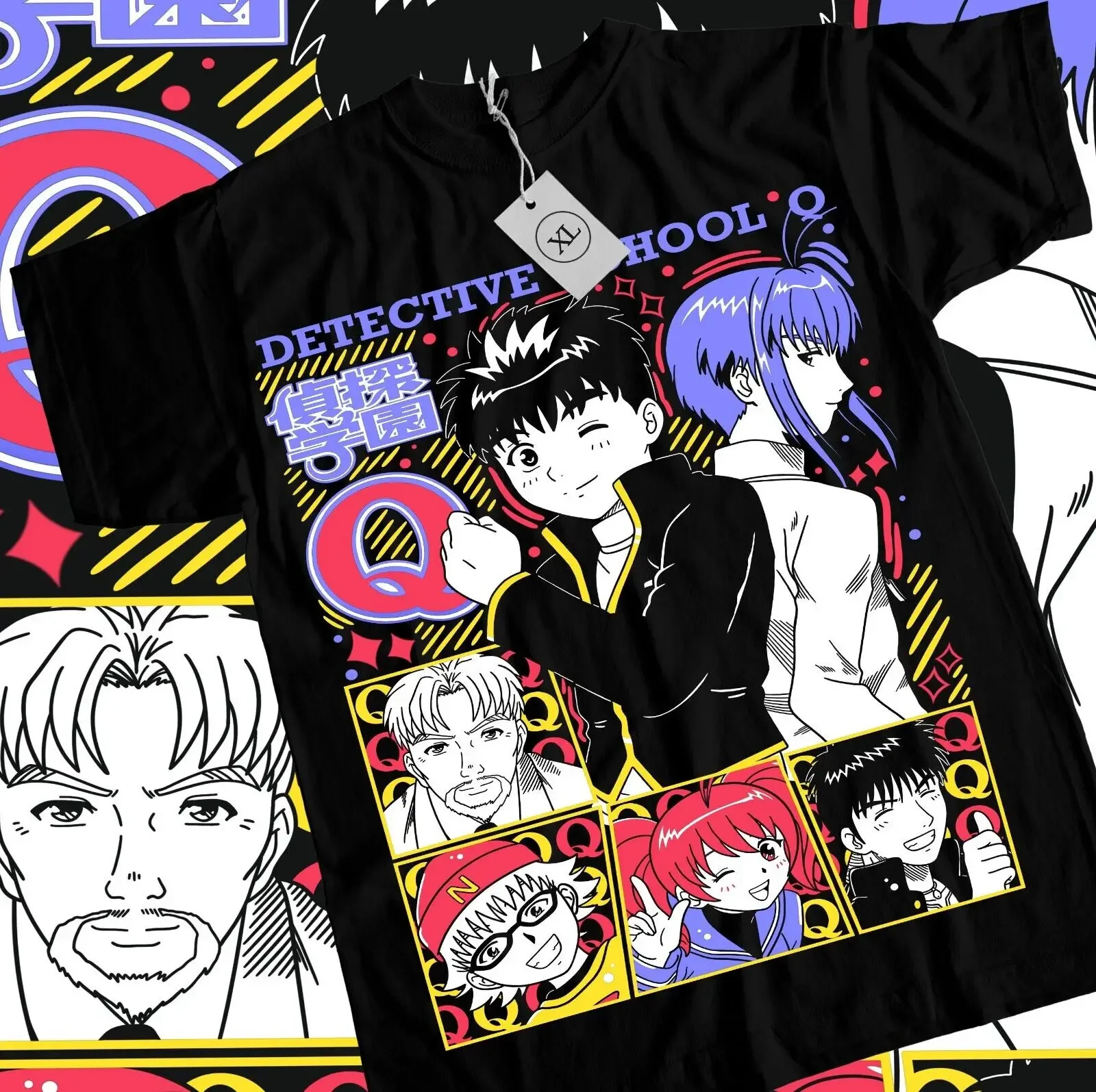 

Футболка для школы детектива Q, забавная мамина, девочка, аниме Kawaii waifu, футболка, все размеры