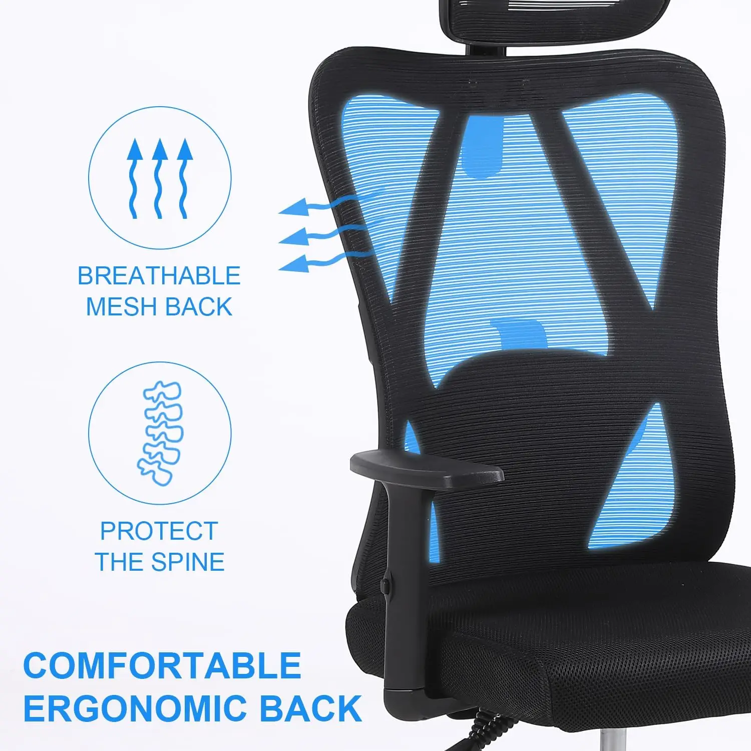 كرسي مكتب Chulovs مريح دعم قطني