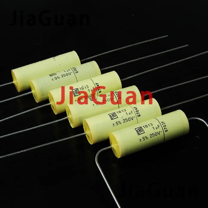 10PCS NEW VISHAY ERO MKT1813 1UF 250V 8.5X25MM axial film capacitor 105