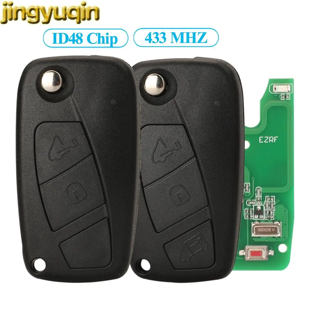

Jingyuqin 2/3 Buttons 433MHZ ID48 Remote Car Key Fob For Fiat Ducato Peugeot Boxer Citroen Relay Iveco 2006 2007 2008 SIP22