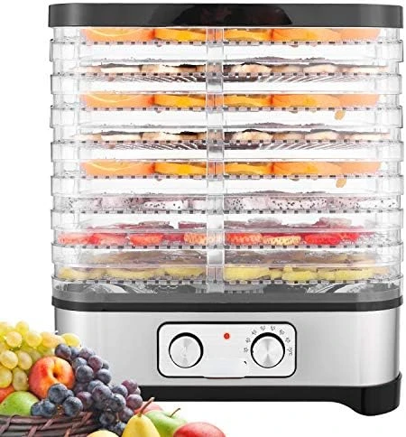 

Food Dehydrator Machine - BPA-Free Drying System with Nesting Tray for Home Kitchen - Perfect for Preserving Beef Jerky, Wild Fo