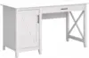 Computer Desk with Storage | Farmhouse PC Table for Home Office in Pure White Oak | 54W x 24D 1